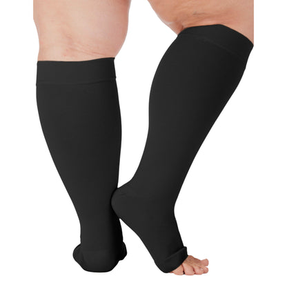 Open Toe Mens Compression Socks 20-30mmHg - A511M