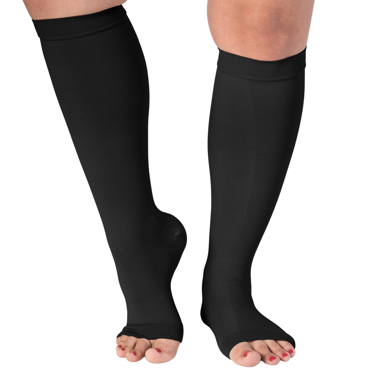 Open Toe Mens Compression Socks 15-20 mmHg - A515M