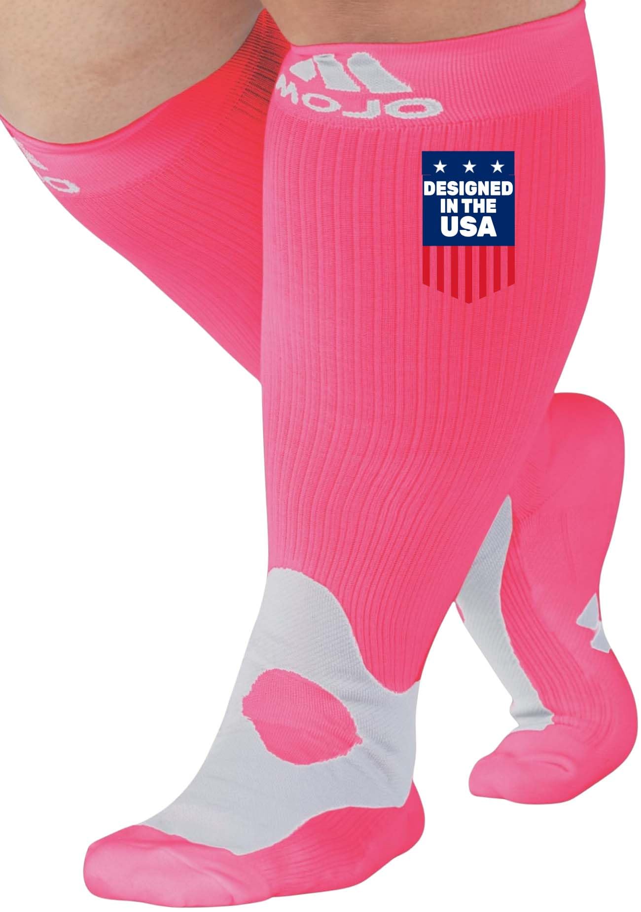 Mojo Compression Socks – Unisex Knee High Medical Compression Socks – 20-30mmHg Firm Support – A601R