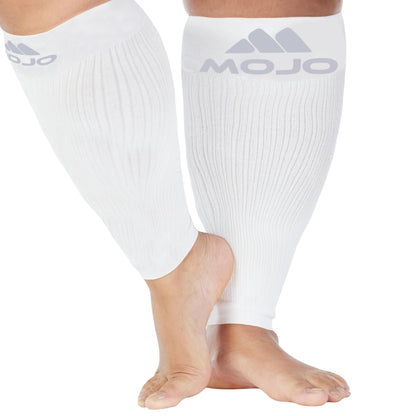 Mojo Compression Socks – Unisex Extra Wide Plus Size Compression Sleeve – 20-30mmHg Opaque – A604PS