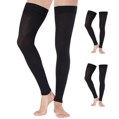 Mojo Compression Socks – Unisex Thigh High Footless Medical Compression Stockings – 20-30mmHg Opaque – A609-3