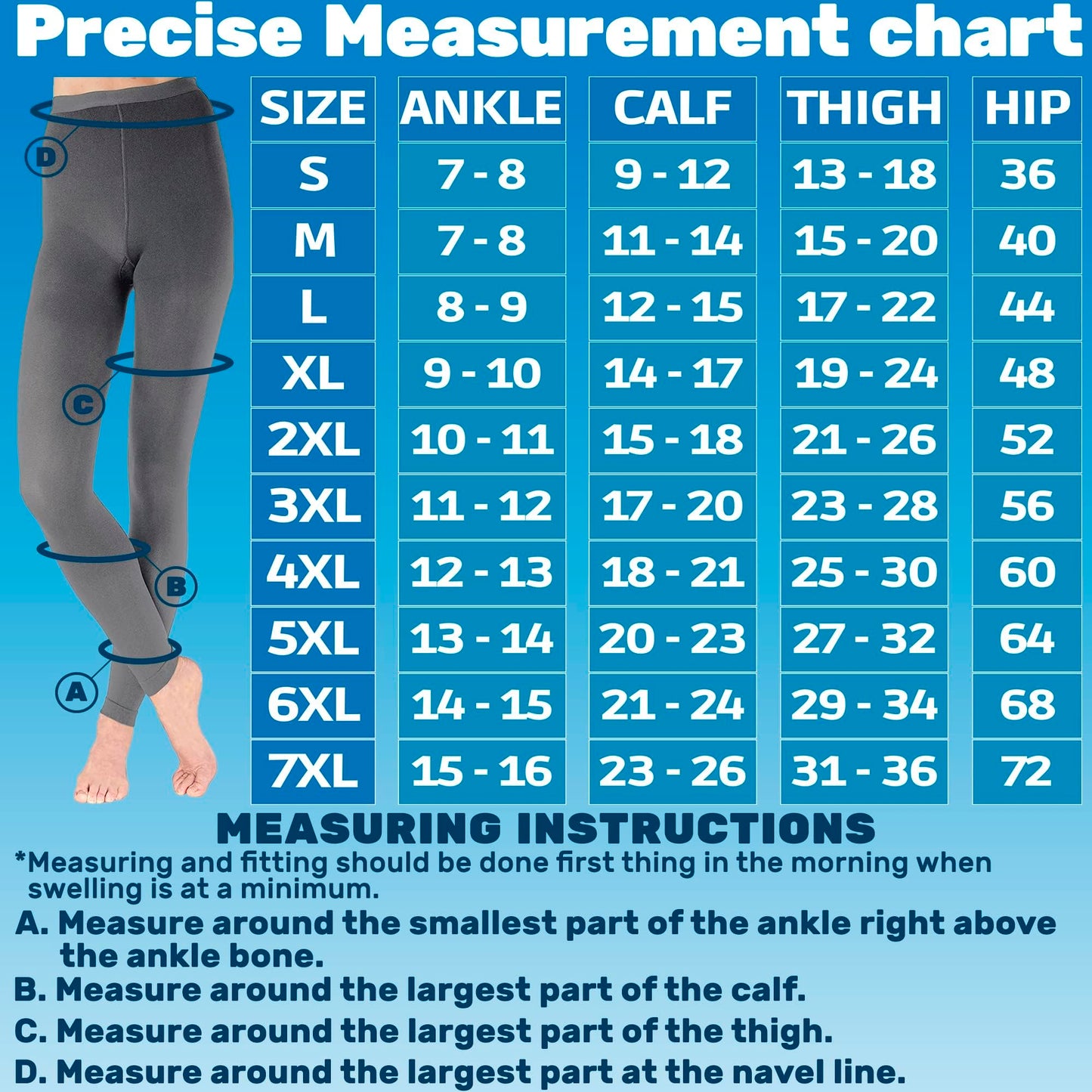 Compression Leggings for Women 20-30mmHg - A717