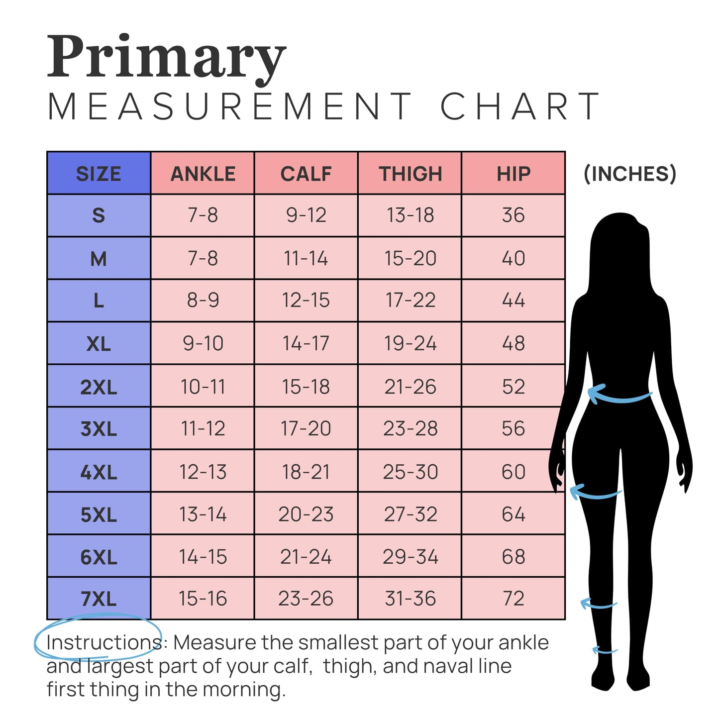 Plus Size Compression Leggings for Women 20-30 mmHg - A717PS