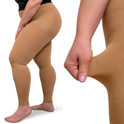 Plus Size Compression Leggings for Women 20-30 mmHg - A717PS