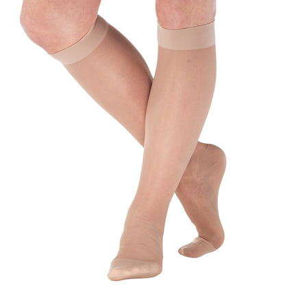 Made in USA - Travel Sheer Compression Socks 15-20mmHg for Women - ATRAVEL101