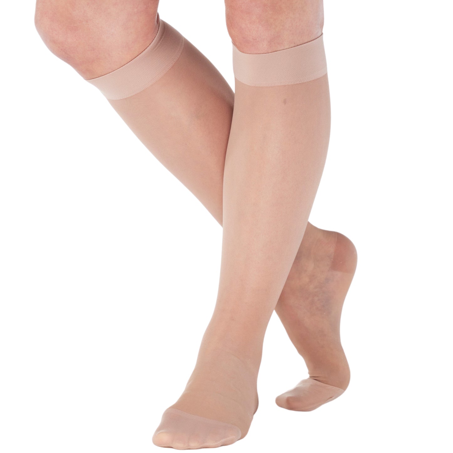 Made in USA - Travel Sheer Compression Socks 15-20mmHg for Women - ATRAVEL101
