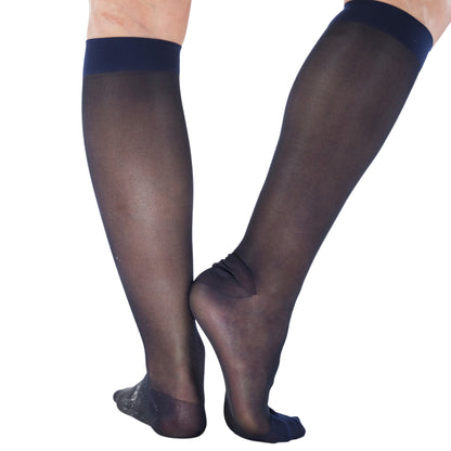 Made in USA - Travel Sheer Compression Socks 15-20mmHg for Women - ATRAVEL101