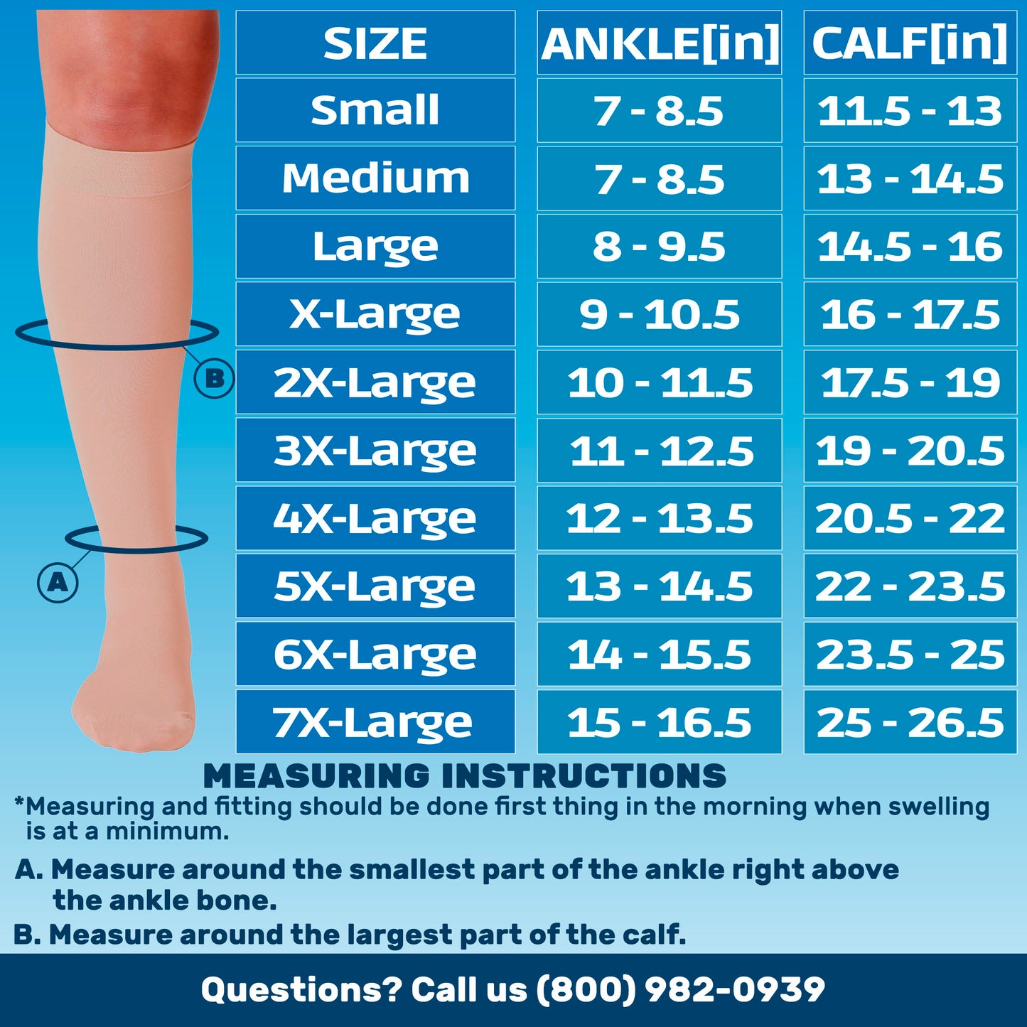 Made in USA - 30-40mmHg Mens Compression Socks - A301M