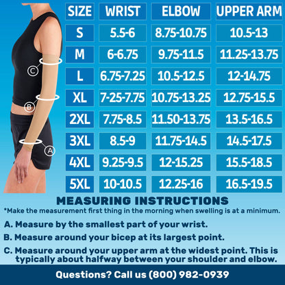 Mens Compression Arm Sleeve 20-30 mmHg - A813M