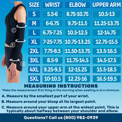 Mens Compression Arm Sleeve 20-30 mmHg - A813M
