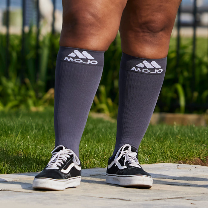 Mojo Compression Socks – Unisex Medical Compression Socks – Knee High Stockings for Circulation & Bariatric Recovery – 20-30mmHg Firm Support – M809