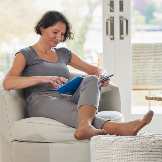 Made in USA - Women's 15-20mmHg Sheer Compression Socks - A101